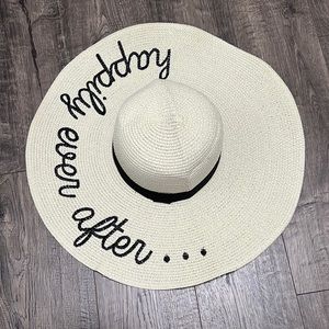 Womens Bride “Happily ever after” sun hat